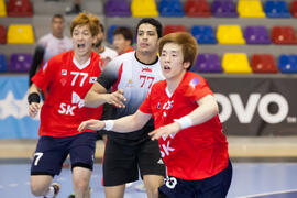 Partido Corea del Sur - Egipto. Categoría masculina. Campeonato del Mundo Universitario de Balonmano. Antequera. Junio de 2016