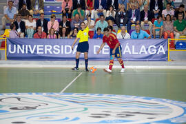 Partido España contra Eslovaquia. 14º Campeonato del Mundo Universitario de Fútbol Sala 2014 (FUTSAL). Antequera. Julio de 2014