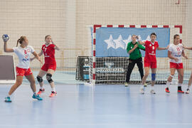 Partido Rusia - Polonia. Categoría femenina. Campeonato del Mundo Universitario de Balonmano. Antequera. Junio de 2016