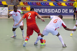 Partido Rusia contra Omán. 14º Campeonato del Mundo Universitario de Fútbol Sala 2014 (FUTSAL). Antequera. Julio de 2014