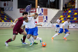 Partido Portugal contra Georgia. 14º Campeonato del Mundo Universitario de Fútbol Sala 2014 (FUTSAL). Antequera. Julio de 2014