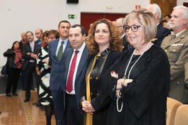 Adelaida de la Calle en la toma de Posesión del nuevo Consejo de Dirección de la Universidad de Málaga. Paraninfo.  Enero de 2016