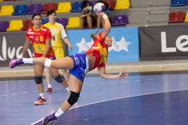 Partido España - Japón. Categoría femenina. Campeonato del Mundo Universitario de Balonmano. Antequera. Junio de 2016