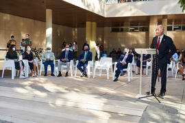 Discurso de Francisco de la Torre. Homenaje a los sanitarios en la Facultad de Medicina de la Universidad de Málaga. Campus de Teatinos. Octubre de 2021