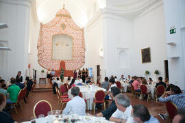 Intervención de María Chantal Pérez. Cena de gala con motivo del Campeonato del Mundo Universitario de Balonmano. Antequera. Junio de 2016
