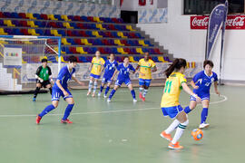 Partido Brasil contra China Taipéi. 14º Campeonato del Mundo Universitario de Fútbol Sala 2014 (FUTSAL). Antequera. Julio de 2014