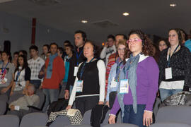 Asistentes a la ponencia de clausura del 4º Congreso Internacional de Actividad Físico-Deportiva para Mayores. Escuela Técnica Superior de Ingeniería Informática y Telecomunicaciones. Marzo de 2011