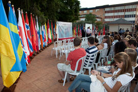 Acto de bienvenida a los alumnos Erasmus de la Universidad de Málaga. Jardín Botánico. Octubre de 2013