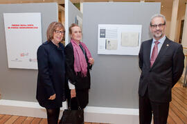 Adelaida de la Calle, María Victoria Atencia y Daniel Hernández. Homenaje a María Victoria Atencia. Edificio del Rectorado. Diciembre de 2014