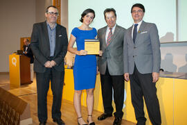 Entrega de becas. V Foro Arquia/Próxima 2016: Futuro Imperfecto. Paraninfo. Octubre de 2016