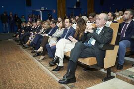Autoridades asistentes a la toma de posesión del Rector de la Universidad de Málaga y su equipo de gobierno. Paraninfo. Marzo de 2024