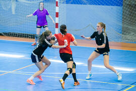 Partido Universidad de Constanta - Universidad de Oslo. Categoría femenina. Campeonato Europeo Universitario de Balonmano. Antequera. Julio de 2017