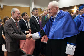 Investidura como Doctor "Honoris Causa" de Hans-Dieter Wienberg por la Facultad de Ciencias de la Universidad de Málaga. Rectorado. Mayo de 2016