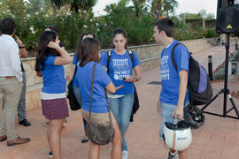 Acto de bienvenida a los alumnos Erasmus de la Universidad de Málaga. Jardín Botánico. Octubre de 2013