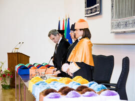 Investidura de nuevos doctores por la Universidad de Málaga 2010. Paraninfo. Enero de 2010