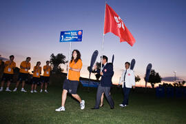 Equipo de Hong Kong China. Inauguración del Campeonato Mundial Universitario de Golf. Antequera Golf. Junio de 2010