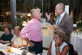 Cena Homenaje a profesores y PAS jubilados de la Facultad de Económicas. Restaurante El Palmeral. Septiembre de 2015