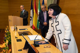 Toma de Posesión de Tecla Lumbreras Krauel como Vicerrectora de Cultura de la Universidad de Málaga. Edificio del Rectorado.  Febrero de 2020