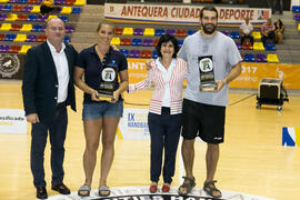 Entrega de premios. Ceremonia de clausura del Campeonato Europeo Universitario de Balonmano. Antequera. Julio de 2017