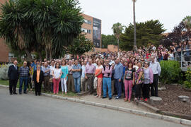 Foto de grupo. Facultad de Ciencias Económicas y Empresariales. Campus de El Ejido. Mayo de 2015