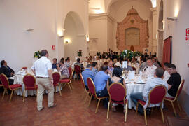 Entrega de premios, de parte de FISU, de la Universidad de Málaga, del ayuntamiento de Antequera y del Comité Organizador. 14º Campeonato del Mundo Universitario de Fútbol Sala 2014 (FUTSAL). Antequera. Julio de 2014