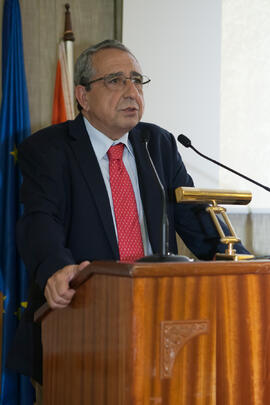 José Ángel Narváez en el acto conmemorativo del 50 Aniversario de la Facultad de Económicas. Facultad de Ciencias Económicas y Empresariales. Octubre de 2015