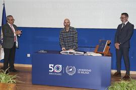 Toma de posesión de Ignacio González Prieto como profesor titular del Área de Ingeniería Eléctrica de la Universidad de Málaga. Toma de posesión de nuevos catedráticos y profesores titulares de la Universidad de Málaga. Paraninfo. Noviembre de 2023