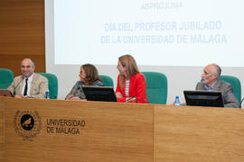 Celebración del Día del Profesor Jubilado de la Universidad de Málaga. Edificio del Rectorado. Octubre de 2015