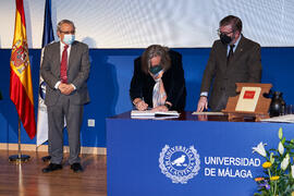Toma de posesión de nuevos catedráticos y profesores titulares de la Universidad de Málaga. Paraninfo. Diciembre de 2021