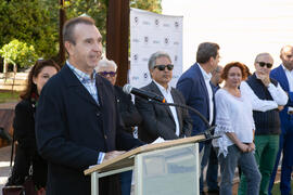 Inauguración de la primera "Isla y Senda Verde" de la Universidad de Málaga. Facultad de Ciencias de la Comunicación y Turismo. Octubre de 2019