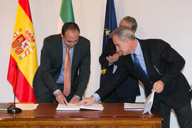 Toma de Posesión de Alfonso Cortés González como Director de Secretariado de Relaciones Institucionales de la Universidad de Málaga. Edificio del Rectorado.  Marzo de 2016