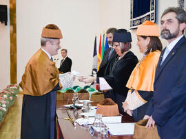 Investidura de nuevos doctores por la Universidad de Málaga 2010. Paraninfo. Enero de 2010