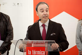 Pedro Farias Battle en la I Edición de la entrega de premios del concurso Málaga 2013: Un año de fotoperiodismo. La Térmica. Febrero de 2014