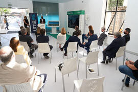 Inauguración de la exposición itinerante sobre el plan "Vive tu ciudad". Escuela Técnica Superior de Arquitectura de la Universidad de Málaga. Octubre de 2021