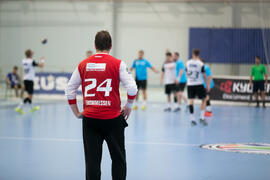 Partido Universidad Duisburg-Essen - Universidad de Rzeszow. Categoría masculina. Campeonato Europeo Universitario de Balonmano. Antequera. Julio de 2017