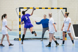 Partido Universidad de Aveiro - Universidad de Primorska. Categoría femenina. Campeonato Europeo Universitario de Balonmano. Antequera. Julio de 2017