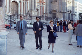 Visita del gobernador de Puerto Rico a la Universidad de Málaga y Obispado. 1993