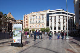 Exposición "La Universidad de Málaga del Siglo XXI". Calle Larios. Enero de 2017