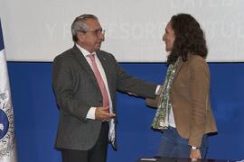 Toma de posesión de María Elena González Muñoz como profesora titular del Área de Biología Celular de la Universidad de Málaga. Toma de posesión de nuevos catedráticos y profesores titulares de la Universidad de Málaga. Paraninfo. Noviembre de 2023
