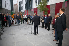 Inauguración de la plaza Pintor Eugenio Chicano. Málaga. Noviembre de 2016