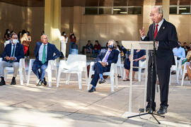 Discurso de Francisco de la Torre. Homenaje a los sanitarios en la Facultad de Medicina de la Universidad de Málaga. Campus de Teatinos. Octubre de 2021
