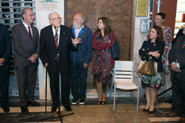 Inauguración de la placa conmemorativa de la Casa Natal de Eugenio Chicano. Málaga. Octubre de 2017