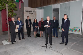 Inauguración de la plaza Pintor Eugenio Chicano. Málaga. Noviembre de 2016