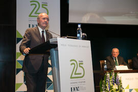 Intervención de Francisco de la Torre. Acto del 25 Aniversario del Parque Tecnológico de Andalucía. Palacio de Ferias y Congresos de Málaga. Noviembre de 2017