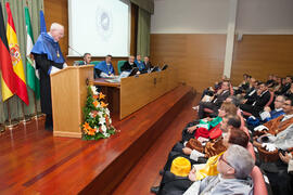 Investidura como Doctor "Honoris Causa" de Hans-Dieter Wienberg por la Facultad de Ciencias de la Universidad de Málaga. Rectorado. Mayo de 2016