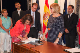 Toma de posesión de nuevos decanos, directores de centro y defensores de la Comunidad Universitaria. Rectorado. Junio de 2012