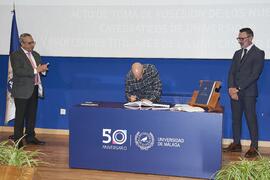 Toma de posesión de Ignacio González Prieto como profesor titular del Área de Ingeniería Eléctrica de la Universidad de Málaga. Toma de posesión de nuevos catedráticos y profesores titulares de la Universidad de Málaga. Paraninfo. Noviembre de 2023