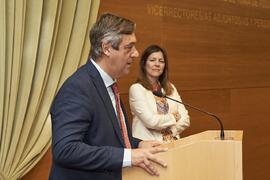Teodomiro López Navarrete. Toma de posesión de nuevos Vicerrectores adjuntos y personal asesor del Rector de la Universidad de Málaga. Edificio del Rectorado. Abril de 2024
