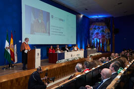 Discurso de investidura de Bernardo Quintero como Doctor "Honoris Causa" por la Universidad de Málaga. Paraninfo. Marzo de 2025