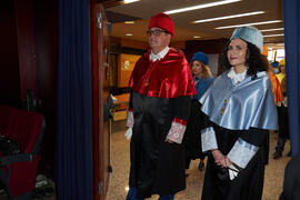 Comitiva previa a la imposición de la Medalla de Oro de la Universidad de Córdoba a la Universidad de Málaga. Córdoba. Junio de 2022